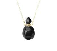 Collier Diffuseur D'Huiles Essentielles Pour Hommes Et Femmes, Collier D'Aromathérapie En Cristal De Guérison, Pendentif Carré En Pierre Précieuse Naturelle, Bouteille De Parfum, Chaîne, Bijoux