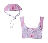 Collier d'infirmière amusant pour chiens et chats, respirant, facile à nettoyer, parfait pour les costumes d'Halloween, vêtements pour animaux de compagnie, tenue de transformation