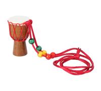 Collier Djembé En Bois - Mini Tambour Africain Fait Main - Pendentif Unique Pour Amateurs De Musique - Porte-Clés Pour Enfants - Cadeau Idéal