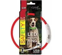 Collier DOG FANTASY lumière USB rouge 45cm 1pc