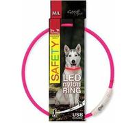 Collier DOG FANTASY lumineux USB rose 65cm 1pc