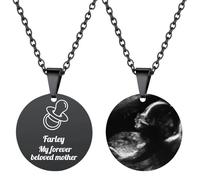 Collier dog tag personnalisé avec photo,Collier gravé avec photo et texte,Pendentif personnalisé en acier inoxydable pour homme ou femme,Cadeaux d'anniversaire/Saint-Valentin