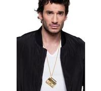Collier doré poste de radio 80's adulte doré G