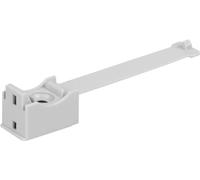 Collier double diamètre Click avec embase pour fixation de tube IRL - Ø16 et 20 mm - Gris