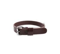 Collier double épaisseur cuir vachette pour chien Martin Sellier 20/45 Marron TU