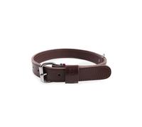 Collier double épaisseur cuir vachette pour chien Martin Sellier 25/55 Marron TU