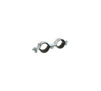 Collier double isophonique Ø16 (x10 ) - Acier nickelé