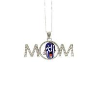 Collier drapeau de la Grèce pour maquillage du visage - Cadeau de fête des mères pour maman, grand-mère, M