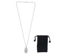 Collier d'urne de Compagnie gravé en Acier Inoxydable à Grande Taille Bijoux de crémation pour Chiens et Cendres de Chats Savouanée Pendentif commémoratif pour Le Stockage des (L)