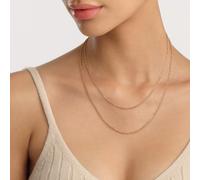 Collier Elan Twisted Chain Long Rose Gold