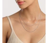 Collier Elan Twisted Chain Long Silver