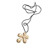 Collier élégant avec pendentif floral texturé pour les fêtes et les femmes, taille unique, Comme décrit, Comme décrit.