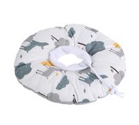 Collier Élisabéthain Chat Réglable Anti-grattage en Coton, Cône Rond | Confort Rembourré, Motif Adorable, pour Soins Dermatologiques, Chats et Chiots, Ajustement Facile