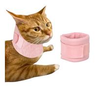 Collier élisabéthain pour chat après une chirurgie et une récupération - Réglable et respirant - Cône cervical pour petit animal de compagnie, lapin, cochon d'Inde, chiots, chatons (rose, S)