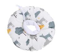 Collier Élisabéthain pour Chat, Cône Conique Blanc en Coton | Aide Rapide à Récupération, Protège la Zone Opératoire, Réglage Facile pour Chiens et Chiots