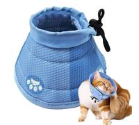 Collier élisabéthain réglable pour chien et chat - Collier de convalescence anti-morsure - Accessoire médical pour animaux de compagnie (S)