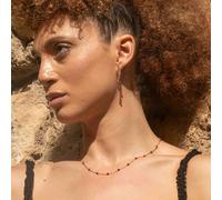 Collier elyssa en pierres grenat
