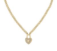 Collier en acier et cristal