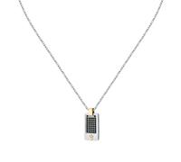 Collier en acier et zircon