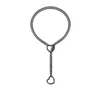 Collier en acier inoxydable avec pendentif en forme de cœur inspiré du punk rock pour les amateurs de mode