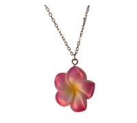 Collier en acier inoxydable avec pendentif en forme de fleur avec chaîne de 41 à 50 cm, pièce de superposition florale pour un look social, bijoux à pendentif floral, collier à cinq pétales, chaîne en