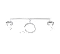 Collier en Acier Inoxydable Collier Verrouillable Verrouillage à Vis Menottes Esclave Extrême Menottes de Cheville Ensemble de Bondage en Métal Barre D'écartement Jouets Sexuels Érotiques