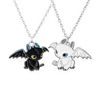 Collier en acier inoxydable - Naruto - Mixte - 2 colliers - Résistant à la rouille - Argenté