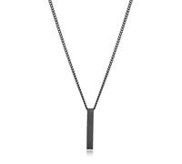 Collier en acier Ip noir Mr Fashion
