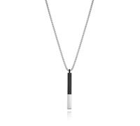 Collier en acier Ip noir Pendentif Mr Fashion
