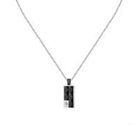 Collier en acier - MASERATI - JM423ATZ27 - Or rose - Noir - 45+5 cm