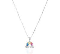 Collier en Arc-En-Ciel, Pendentif en Zircon Clouté Arc-En-Ciel, Collier Nuage Arc-En-Ciel pour Enfants, pour Cadeaux de Fête D'Anniversaire