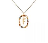 Collier en argent doré PDPAOLA - Lettre F - Doré