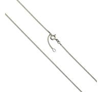 Collier en argent massif 925/- rhodié chaîne blindée 38 cm de long NEUF V chain