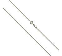 Collier en argent massif 925/- rhodié chaîne blindée 42 cm de long NEUF V chain