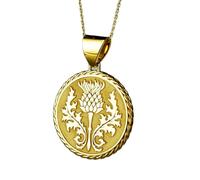 Collier en argent sterling 925 22 mm Chaîne 45 cm Pendentif corde d'éternité Médaille d'amour Pour chrétien Médaillon la Sainte Trinité Bijoux Plaqué or | LKRPG_0335