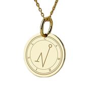 Collier en argent sterling 925 24 mm | Chaîne de 45 cm | Amulette de protection signature de l'archange Gabriel | Bijoux catholiques | Talisman pour femme | Saint Gabriel | Plaqué or | 00675