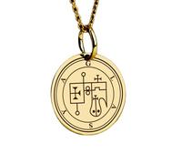 Collier en argent sterling 925 24 mm|Collier sigil Glasya Labolas|Bijou président de l'enfer|Pendentif démon Glasyabo|Breloque Ars Goetia|Amulette Sceau de Salomon|Bijou fait main plaqué or|_0634