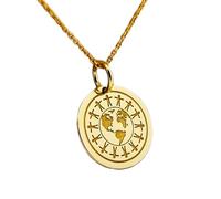 Collier en argent sterling 925 28 mm|Collier plaqué or avec symbole de la paix|Pendentif monde|Bijou représentant les peuples du monde entier|Breloque pièce|Pendentif|Bijou fait main plaqué or|_0200