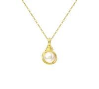 Collier En Argent Sterling 925 Avec Pendentif Vintage En Perles Naturelles De 6 Mm, Sélectionné À La Main, Pour Femme, Gpn46