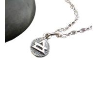 Collier en argent sterling 925 avec quatre pendentifs symbolisant les quatre éléments. Signes astrologiques : Gémeaux, Balance, Verseau. Bijou délicat et fin|Chaîne de 45 cm|Plaqué argent|LK_PNK_2731