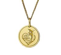 Collier en argent sterling 925, chaîne de 28 mm (18 pouces) | Collier dauphins | Pendentif océan | Bijou dauphin | Breloque | Pendentif délicat plage | Bijou fait main plaqué or | LK_PNK_00114