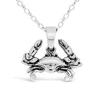 Collier en Argent Sterling Pendentif zodiaque Cancer (le crabe) Star Sign & 45,7 cm Chaîne