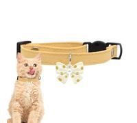 Collier en coton pour chien, collier de chien en coton, sangle de cou réglable avec joli nœud papillon, collier doux pour animaux de compagnie pour chatons, chats, chiots, accessoires de costume