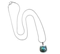 Collier en cristal labradorite - Pendentif chat sans visage, bijou vintage élégant, collier en labradorite pour un usage quotidien, fête, ou chaîne de 40 cm