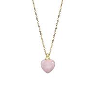 Collier En Cristal Naturel pour Hommes et Femmes, Pendentif Cœur, Diffuseur D'Huiles Essentielles, Bouteille De Parfum, Chaîne Ras Du Cou, Énergie Reiki, Pierres Précieuses, Bijoux Cadeaux, Quar