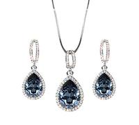 Collier en Cristal pour Femmes, Ensemble avec Pendentif en chaîne à clavicule Courte, Japon et corée du sud, Cadeau