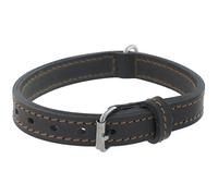 Collier Pour Chien En Cuir Double Marron 35 cm G