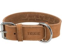 Collier en cuir fettleder rustique Heartbeat 34-40 cm/30 mm marron