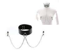 Collier en Cuir Lisse Blck pour Femme Cadeau Amoureux Fille