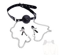 Collier en Cuir Noir, adapté à Un Usage Quotidien